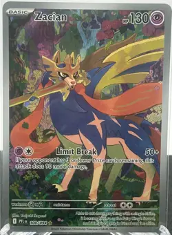 Me02: Phantasmal Flames Pokemon TCG Zacian 100/94 NM - Image 1