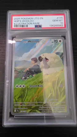 Hop's Wooloo Illustration Rare PSA 10 Pokemon Journey Together 170/159 - Image 1
