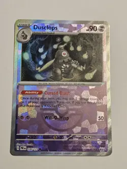 Pokemon TCG Prismatic Evolutions Dusclops Masterball Reverse 036/131 - Image 1