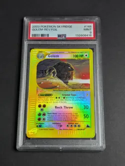 Golem 148/144 - Skyridge Reverse Holo (PSA 9) - Pokemon TCG - Image 1