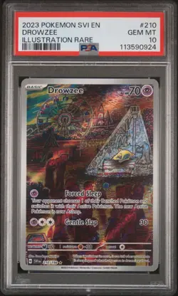 PSA 10 - Pokemon Scarlet & Violet Base Set - Drowzee Illustration Rare 210/198 - Image 1