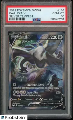 2022 Pokemon SWSH Silver Tempest #186 Lugia v FA PSA 10 GEM MINT - Image 4