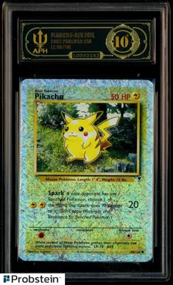 2002 Pokemon Legendary Collection #86 Pikachu Reverse Foil APH 10 BLACK LABEL - Image 1