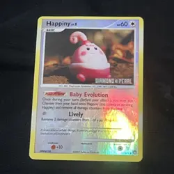 Happiny 52/123 Burger King Promo Reverse Holo Vintage Promo Card LP Rare!!!!!!!! - Image 1