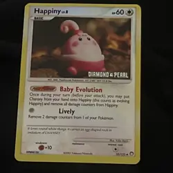 Happiny 52/123 Burger King Promo Reverse Holo Vintage Promo Card LP Rare!!!!!!!! - Image 2