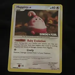 Happiny 52/123 Burger King Promo Reverse Holo Vintage Promo Card LP Rare!!!!!!!! - Image 3