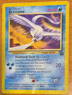 Articuno 22/53 Black Star Promo Regular Vintage Pokemon 2000 HP - Image 1