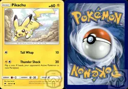 Pikachu 40/147 Common Burning Shadows Pokemon NM/M - Image 2