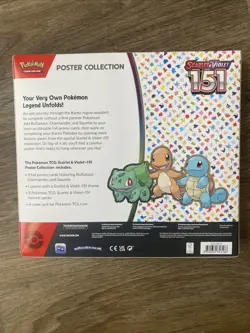 Pokemon TCG Scarlet & Violet 151 Poster Collection Box 3 Packs New Sealed 820650853166 - Image 4