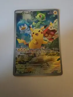 Pokemon TCG Pikachu 027 Sv: Scarlet & Violet Promo Cards Holo - Image 1