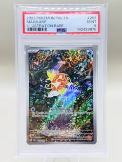 2023 POKEMON PAL EN-PALDEA EVOLVED ILLUSTRATION RARE #203 MAGIKARP PSA 9 - Image 1