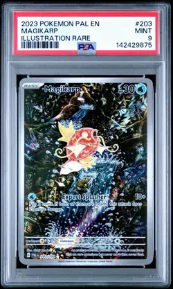 2023 POKEMON PAL EN-PALDEA EVOLVED ILLUSTRATION RARE #203 MAGIKARP PSA 9 - Image 3