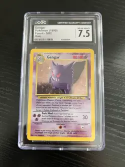 CGC 7.5 Gengar 1999 Fossil 5/62 Holo Pokemon Card - Image 1