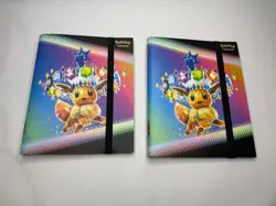 Pokemon Prismatic Evolutions Eevee Binder Lot of 2 – Scarlet & Violet (No Packs) - Image 1