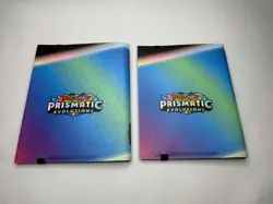 Pokemon Prismatic Evolutions Eevee Binder Lot of 2 – Scarlet & Violet (No Packs) - Image 2