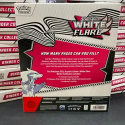 Lot of (20) Pokemon TCG Scarlet & Violet White Flare Binder Collection Boxes NEW - Image 3