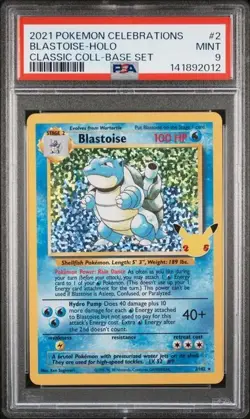 PSA 9 BLASTOISE 2 & VENUSAUR 15 CELEBRATIONS CLASSIC COLLECTION POKEMON MINT BM - Image 2