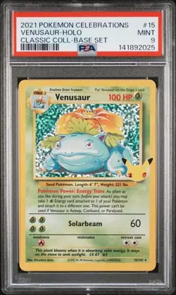 PSA 9 BLASTOISE 2 & VENUSAUR 15 CELEBRATIONS CLASSIC COLLECTION POKEMON MINT BM - Image 4