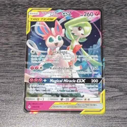 Pokemon TCG Gardevoir & Sylveon GX Ultra Rare TAG TEAM Holo 130/214 260 HP - Image 1