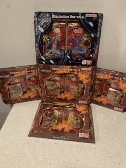 BANDAI ONE PIECE VOLUME 5 & 6 ILLUSTRATION BOX LOT (5) OP-13 - Image 1