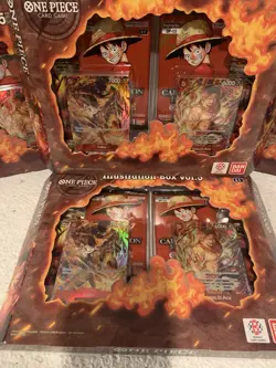 BANDAI ONE PIECE VOLUME 5 & 6 ILLUSTRATION BOX LOT (5) OP-13 - Image 3