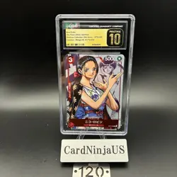 CGC PRISTINE 10 Nico Robin ST01-008 C 25th Edition Parallel ONE PIECE Card Game - Image 1