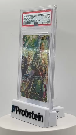 2026 ONE PIECE OP14-EB04-THE AZURE SEA'S SEVEN #006 RORONOA ZORO PSA 10 - Image 2