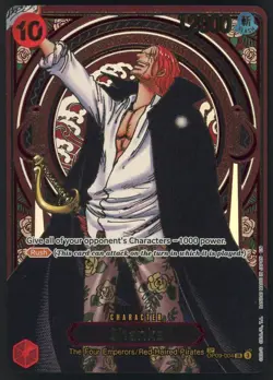 2025 One Piece Carrying on His Will Shanks 3rd Anniversary GOLD SP #OP09-004 - Image 1