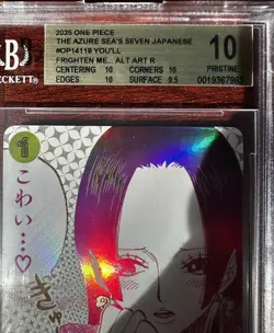 [PRISTINE BGS10] I'm scared, OP14-118 Boa Hancock The Azure Sea's Seven Japanese - Image 2