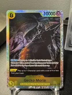 One Piece TCG Gecko Moria English OP14-104 SR Azure Sea's Seven OP14 - Image 1