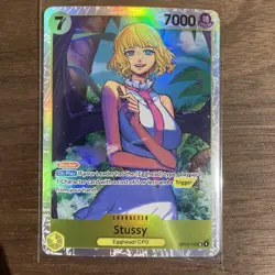 • Stussy • OP13-110 SR Carrying On His Will Holo Foil One Piece TCG NM - Image 1