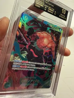 One piece Tcg, Roronoa Zoro OP06-118, SEC, JP, BGS Black Label 10. - Image 4