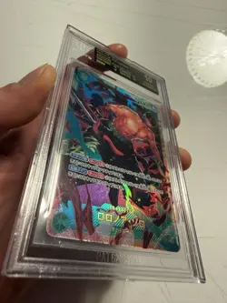 One piece Tcg, Roronoa Zoro OP06-118, SEC, JP, BGS Black Label 10. - Image 5