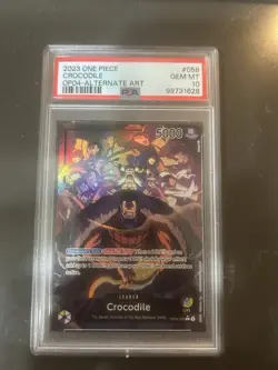 Crocodile (058) (Alternate Art) OP04-058 Kingdoms of Intrigue Foil - Image 1
