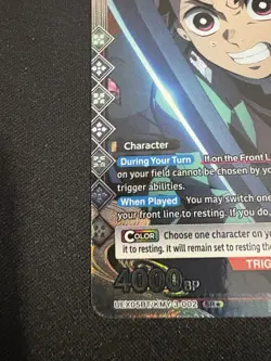 Union Arena Demon Slayer Tanjiro Kamado UEX05BT/KMY-3-002 SR* Foil Card NM - Image 5