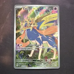 Zacian 100/094 Holo Illustration Rare Near Mint Phantasmal Flames Pokemon Card - Image 1