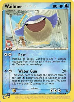 Wailmer 48/109 Ex Ruby & Sapphire Pokemon Card NEVER PLAYED - Image 1