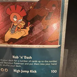Scrafty Promo #188 Journey Together Cosmos Holo Pokemon Card with Swirl - Image 5