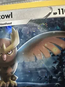 SWIRL HOLO Noctowl Holo Black Star Promo SWSH027 NM Pokemon Card - Image 4