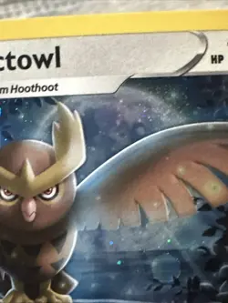 SWIRL HOLO Noctowl Holo Black Star Promo SWSH027 NM Pokemon Card - Image 5