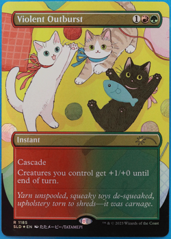 Violent Outburst (Secret Lair Promo) FOIL NM MTG MAGIC CARD (507907) ABUGames - Image 1