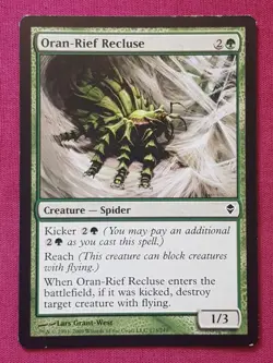 Magic The Gathering ZENDIKAR ORAN-RIEF RECLUSE green card MTG - Image 1