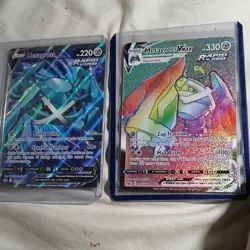 Metagross & Metagross VMAX Rapid Strike Holo Cards - 2021 Pokemon TCG Lot (2) - Image 1