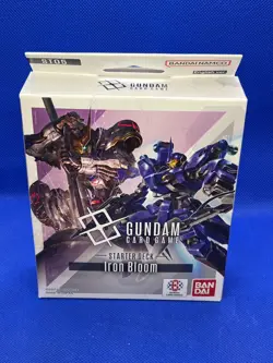 SEALED Gundam TCG Starter Deck 05 ST05: Iron Bloom 50 Card Deck + Bonus Pack - Image 1