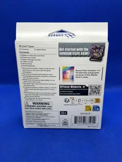 SEALED Gundam TCG Starter Deck 05 ST05: Iron Bloom 50 Card Deck + Bonus Pack - Image 2