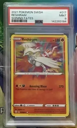 PSA Pokemon Lot Charizard Evolutions PSA 8 + 2 PSA 9 Cards Zamazenta & Reshiram - Image 2