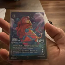 Disney Lorcana Mufasa - Ruler of Pride Rock Card 217/204 English The Lion King - Image 1