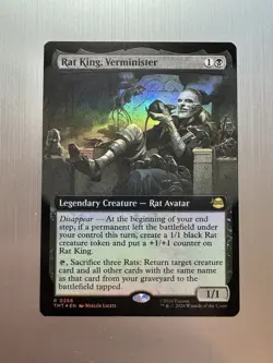 Rat King, Verminister - 266 -MTG: Teenage Mutant Ninja Turtles Extended Art Foil - Image 1
