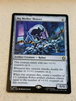 mtg Big Mother Mouser, Teenage Mutant Ninja Turtle commander, unplayed - Image 1