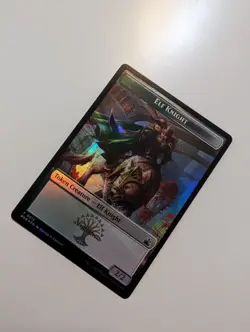 MTG - Elf Knight/Domri Rade Token (Foil) - Ravnica Remastered NM/M Condition - Image 2